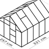 Vitavia Gewächshaus Merkur 8300 254 x 317 cm 6 mm HPK