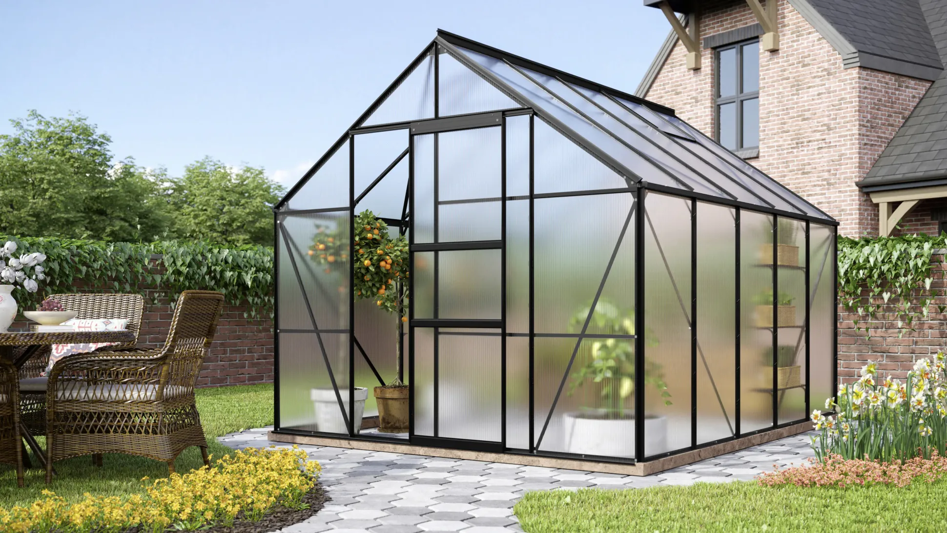 Vitavia Gewächshaus Merkur 8300 254 x 317 cm 6 mm HPK