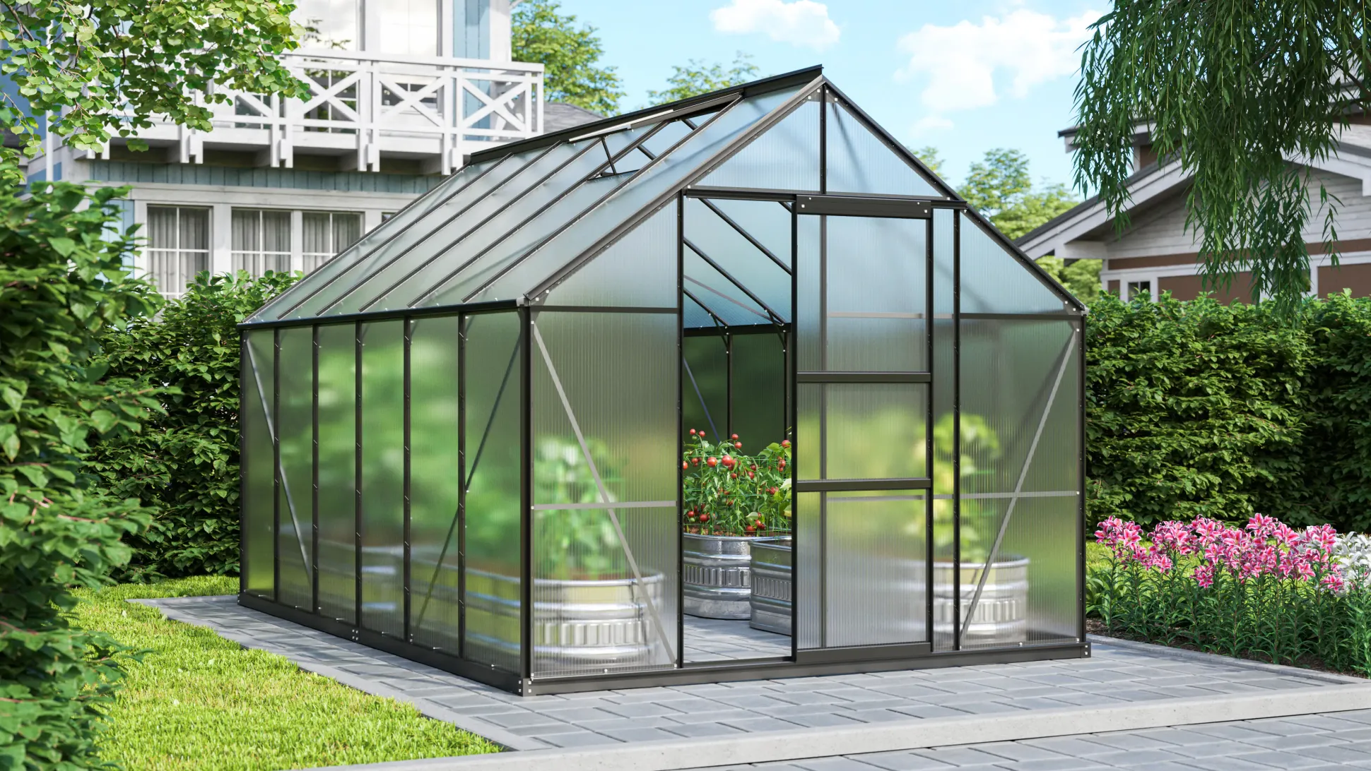 Vitavia Gewächshaus Merkur 9900 254 x 379 cm 4 mm HPK