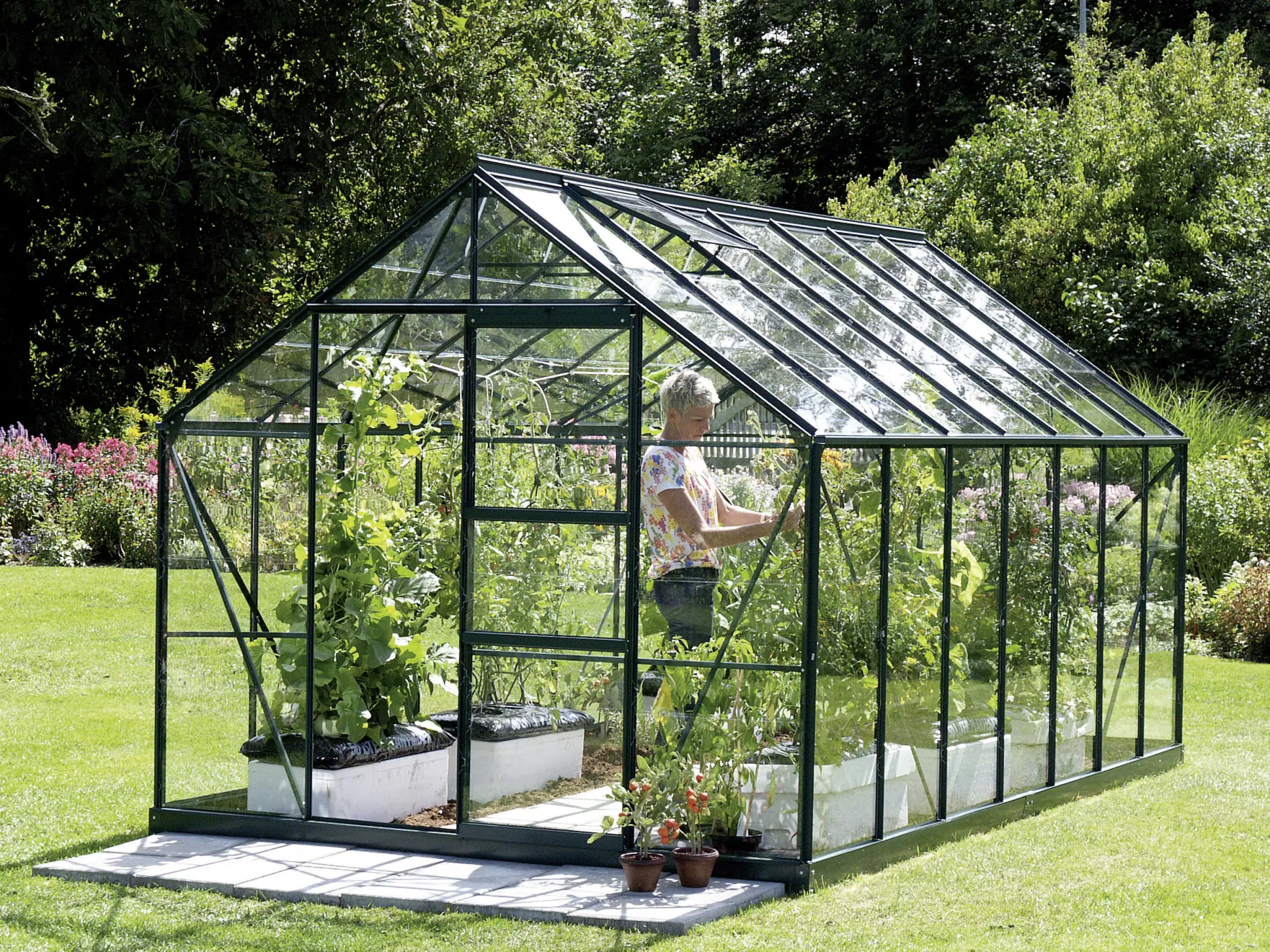 Vitavia Gewächshaus Merkur 11500 254 x 441 cm 3 mm ESG
