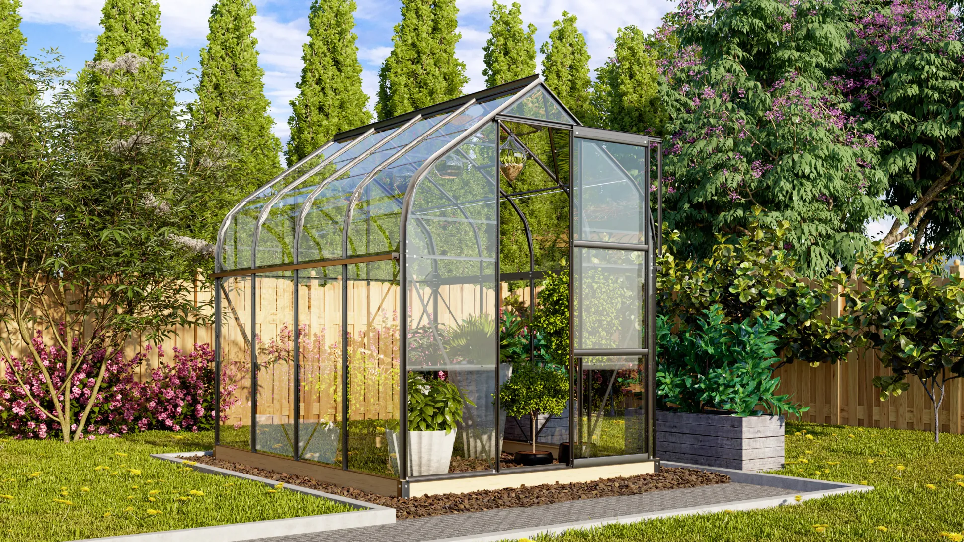 Vitavia Gewächshaus Orion 5000 202 x 257 cm 3 mm ESG