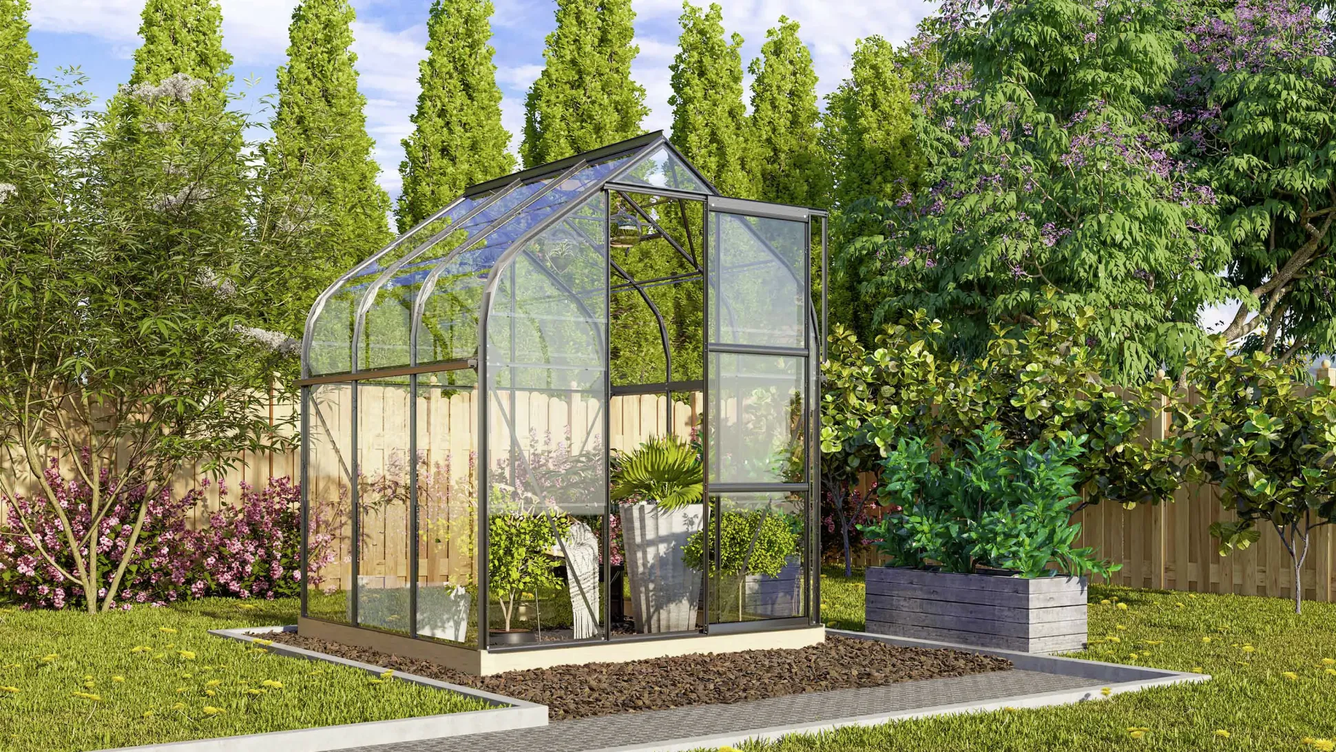 Vitavia Gewächshaus Orion 3800 202 x 195 cm 3 mm ESG