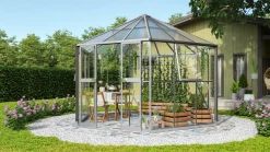 Vitavia Gewächshaus Pi 9000 ESG 3 mm 383 x 333 cm