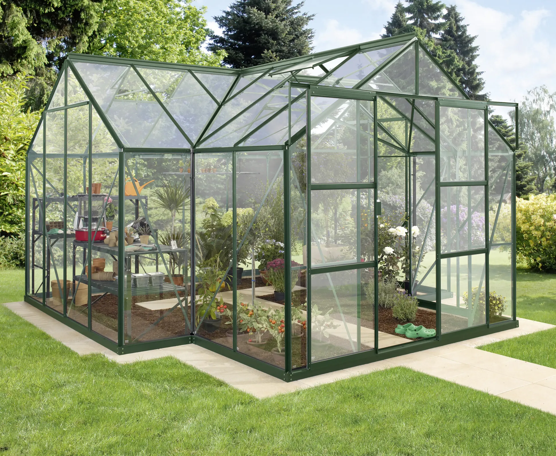 Vitavia Gewächshaus Sirona 13000 ESG 3 mm 381 x 381 cm