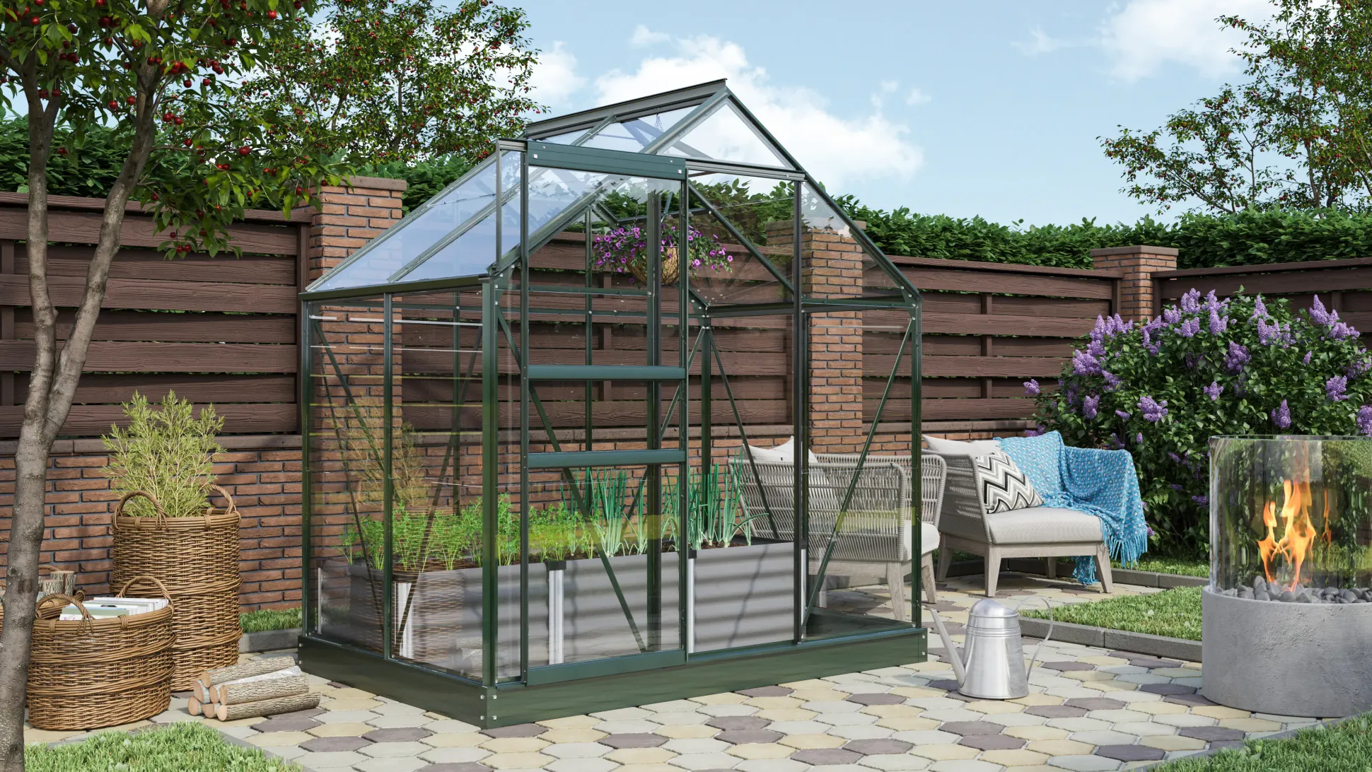 Vitavia Gewächshaus Venus 2500 192 x 130 cm 3 mm ESG