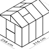 Vitavia Gewächshaus Zeus 8100 HPK 10 mm 256 x 314 cm