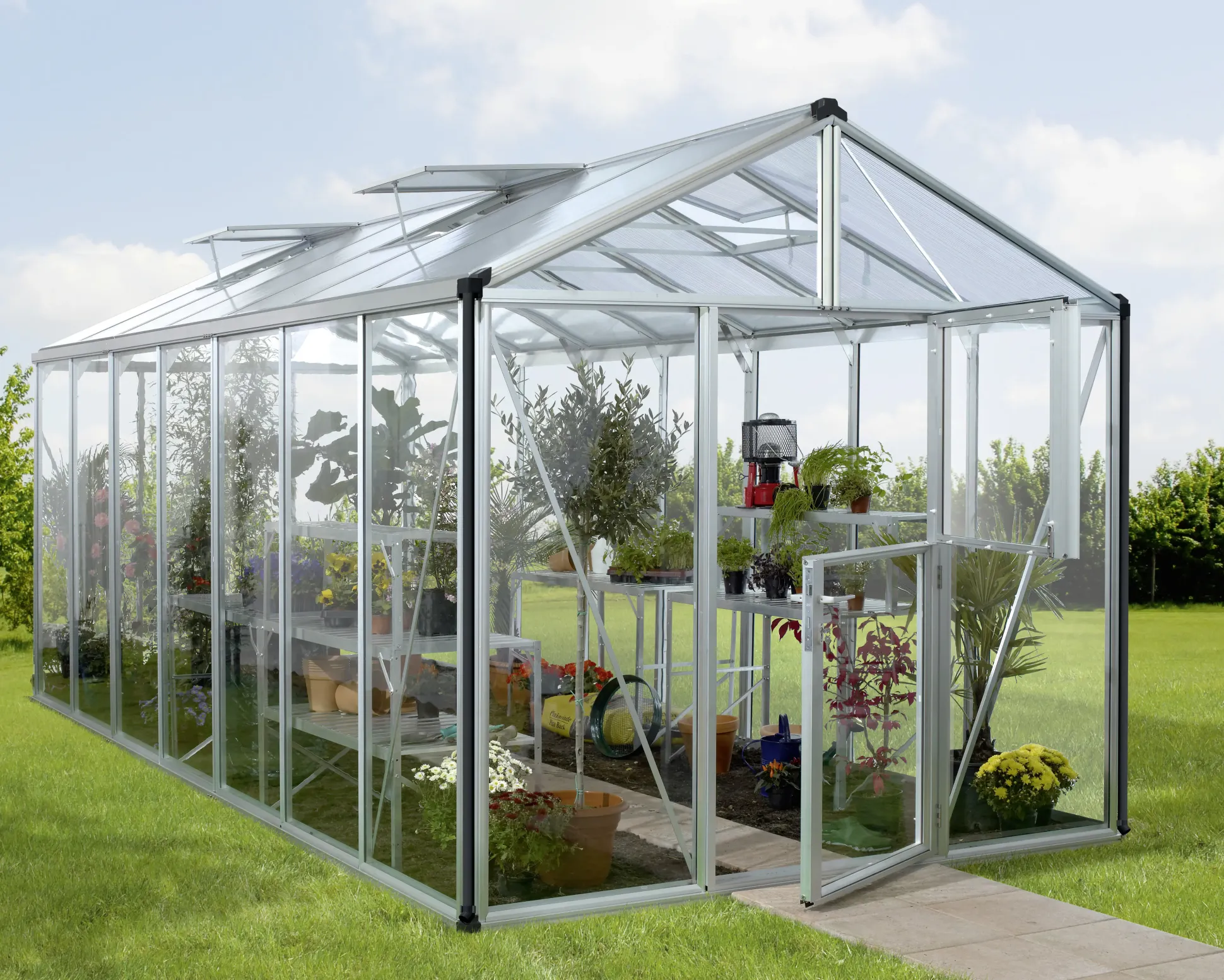 Vitavia Gewächshaus Zeus 13800 ESG 3 mm 266 x 547 cm