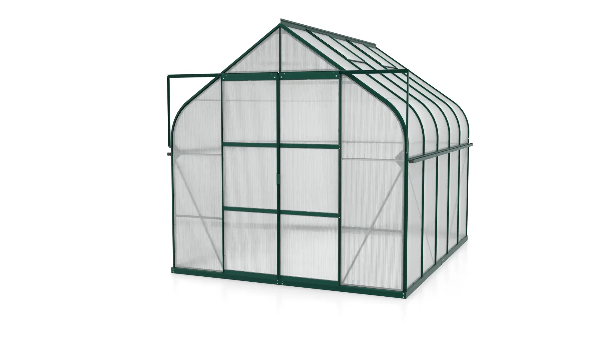 Vitavia Gewächshaus-Set Dione 8300 HKP 4 mm smaragd 254 x 316 cm