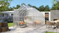 Vitavia Gewächshaus-Set Dione 9900 HKP 4 mm alu 254 x 378 cm