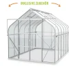 Vitavia Gewächshaus-Set Dione 9900 ESG 3 mm alu 254 x 379 cm