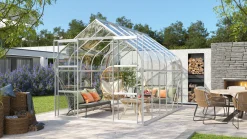 Vitavia Gewächshaus-Set Dione 9900 ESG 3 mm alu 254 x 379 cm