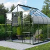 Vitavia Gewächshaus-Set Dione 6700 ESG 3 mm smaragd 254 x 254 cm