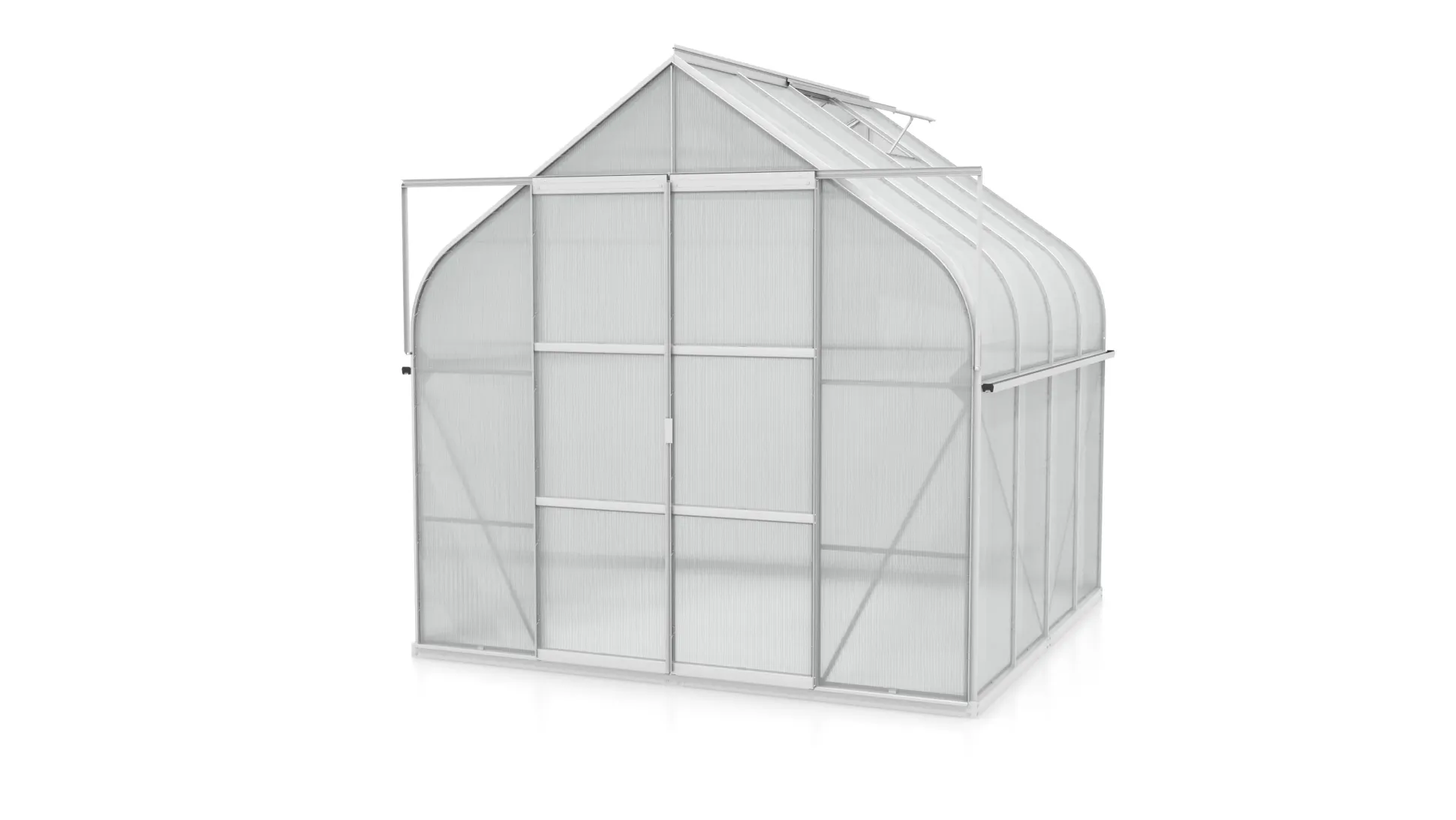 Vitavia Gewächshaus-Set Dione 6700 HKP 4 mm alu 254 x 254 cm