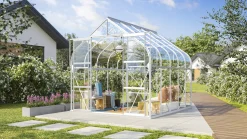 Vitavia Gewächshaus-Set Dione 8300 ESG 3 mm alu 254 x 317 cm