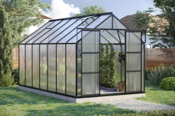 Vitavia Gewächshaus-Set Uranus 11500 HKP 4 mm schwarz 254 x 441 cm