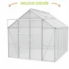 Vitavia Gewächshaus-Set Uranus 8300 HKP 4 mm alu 254 x 317 cm