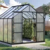 Vitavia Gewächshaus-Set Uranus 6700 HKP 6 mm schwarz 254 x 254 cm
