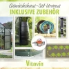 Vitavia Gewächshaus-Set Uranus 8300 HKP 6 mm smaragd 254 x 317 cm