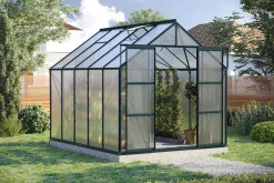 Vitavia Gewächshaus-Set Uranus 8300 HKP 6 mm smaragd 254 x 317 cm