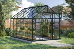 Vitavia Gewächshaus-Set Uranus 9900 ESG 3 mm smaragd 254 x 379 cm