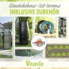 Vitavia Gewächshaus-Set Uranus 9900 HKP 4 mm smaragd 254 x 379 cm