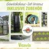 Vitavia Gewächshaus-Set Uranus 11500 HKP 6 mm schwarz 254 x 441 cm