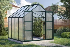 Vitavia Gewächshaus-Set Uranus 6700 HKP 4 mm smaragd 254 x 254 cm