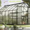 Vitavia Gewächshaus-Set Uranus 9900 HKP 6 mm schwarz 254 x 379 cm