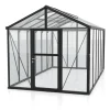Vitavia Gewächshaus-Set Zeus 11900 ESG/HKP schwarz 266 x 473 cm
