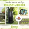 Vitavia Gewächshaus-Set Zeus 15700 HKP 10 mm schwarz 266 x 621 cm