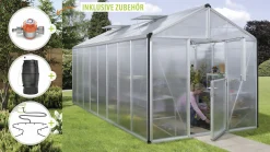 Vitavia Gewächshaus-Set Zeus 15700 HKP 10 mm alu 266 x 621 cm