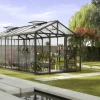 Vitavia Gewächshaus-Set Zeus 13800 ESG/HKP schwarz 266 x 547 cm