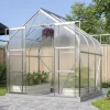 Vitavia Gewächshaus-Set-Set Dione 5000 HKP 4 mm alu 254 x 192 cm