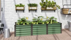 Vitavia Hochbeet Meta In & Out 401S seegras/schwarz 1,85 x 0,65 x 0,40 m