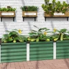 Vitavia Hochbeet Meta In & Out 401S seegras/alu 1,85 x 0,65 x 0,40 m