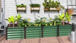 Vitavia Hochbeet Meta In & Out 401L seegras/schwarz 2,45 x 0,65 x 0,40 m