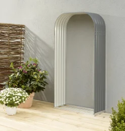 Vitavia Kaminholzregal Lignum 99 x 40 x 200 cm granit Hochformat