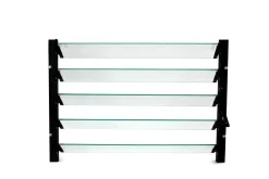 Vitavia Lamellen-Wandfenster 61 x 45 cm schwarz