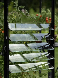 Vitavia Lamellen-Wandfenster 61 x 45 cm schwarz