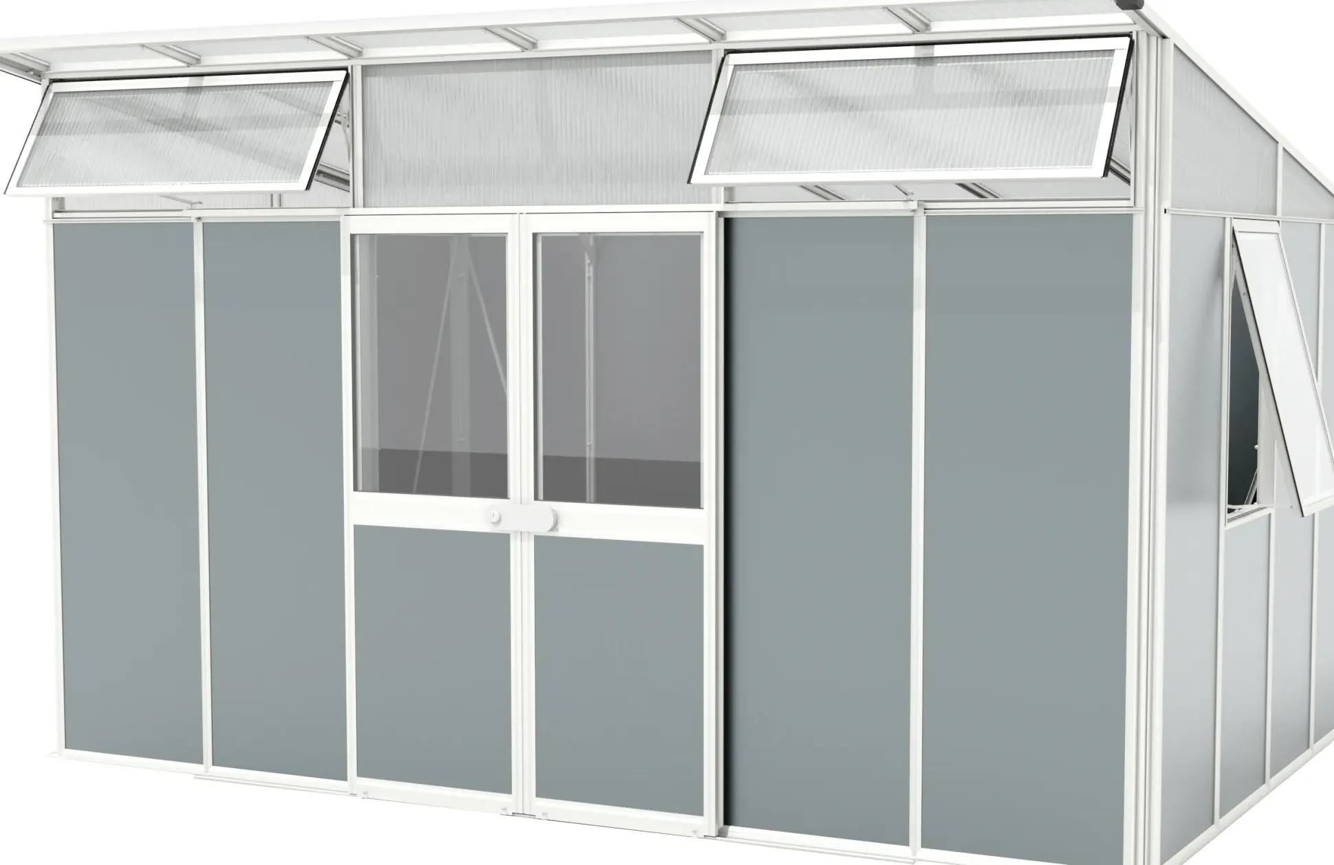 Vitavia Metallgerätehaus Kosmos 11500 salbei-grau 392 x 295 cm