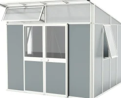Vitavia Metallgerätehaus Kosmos 7800 salbei-grau 267 x 295 cm