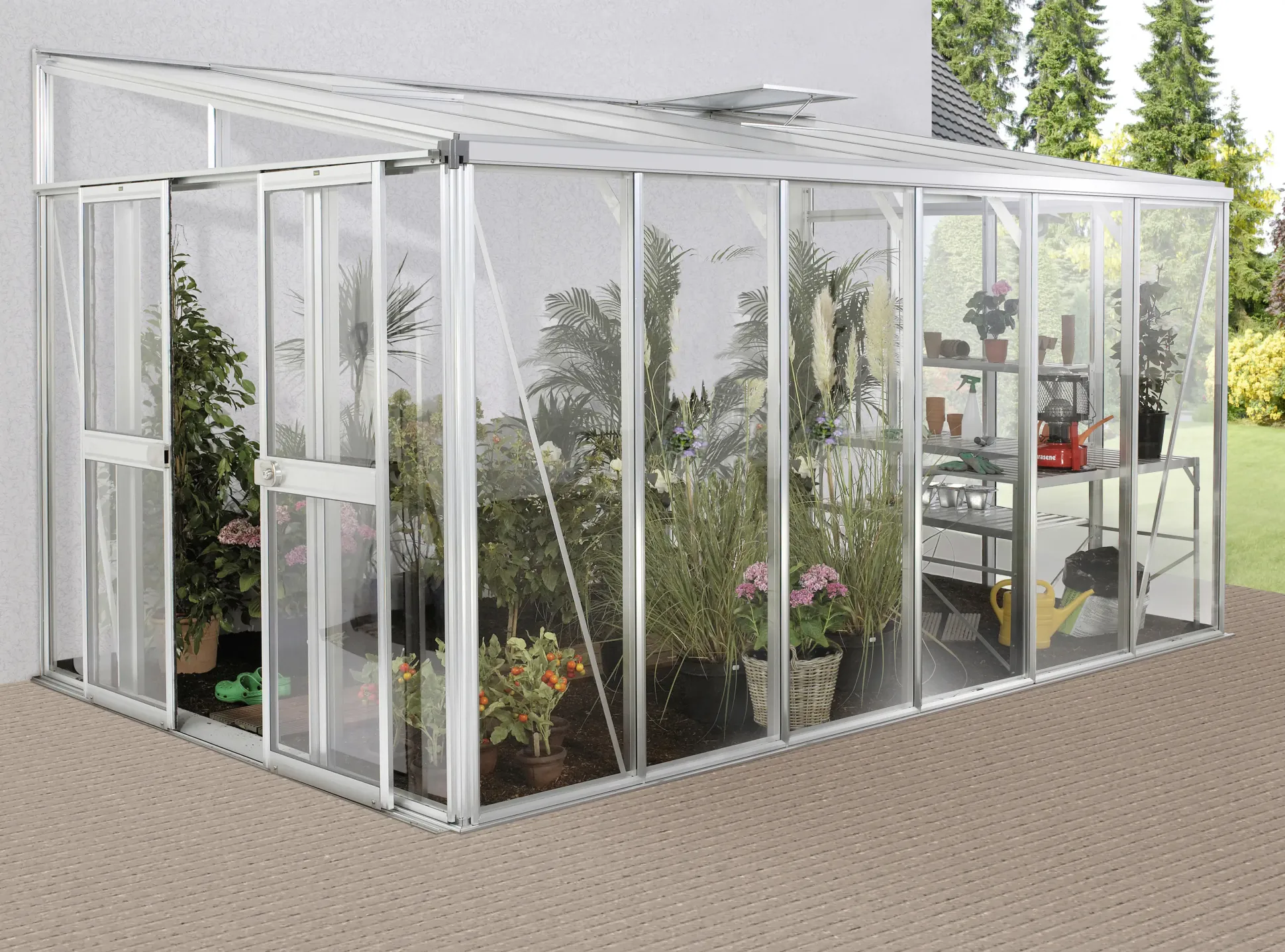 Vitavia Pavillon-Nachrüstset Helena 10200 aluminium 3 mm ESG