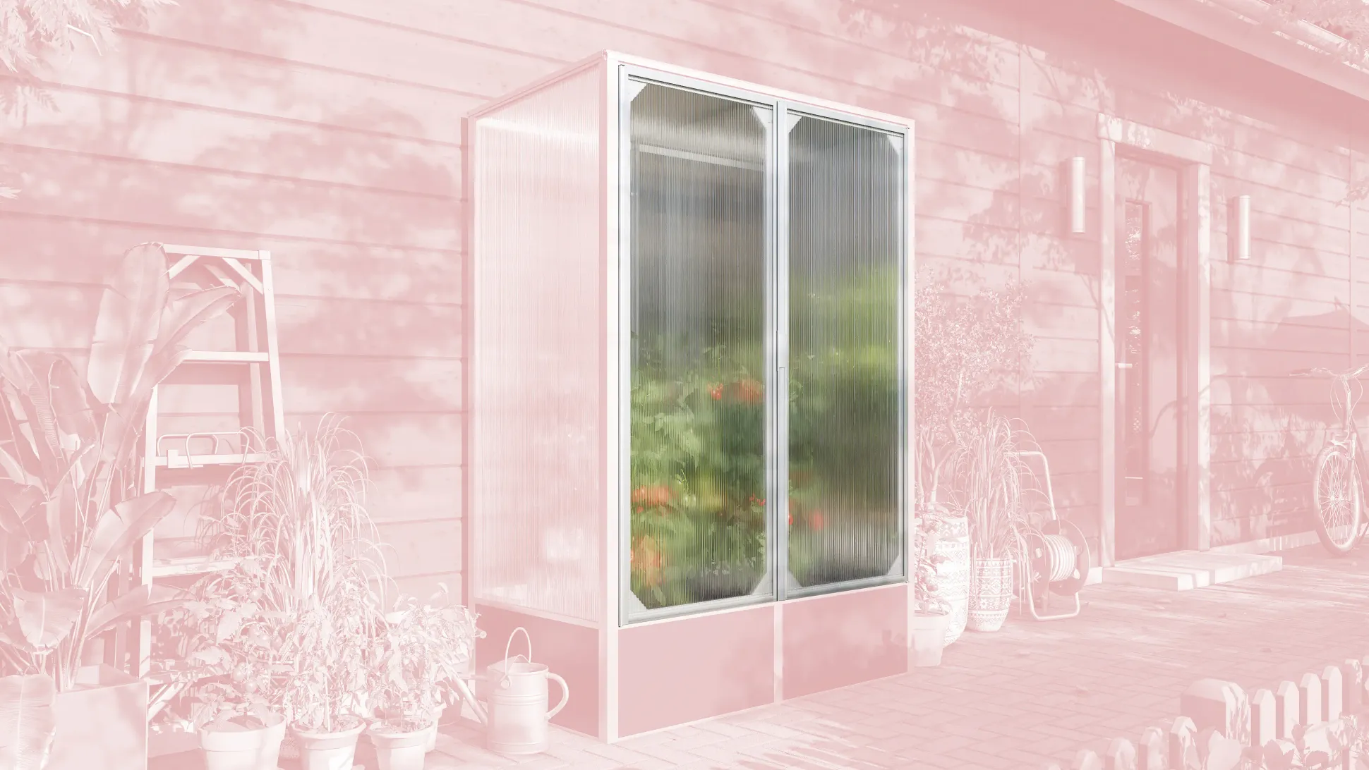 Vitavia Tür für Tomatenhaus Napoli 900 HKP 4 mm 119,7 x 149 cm