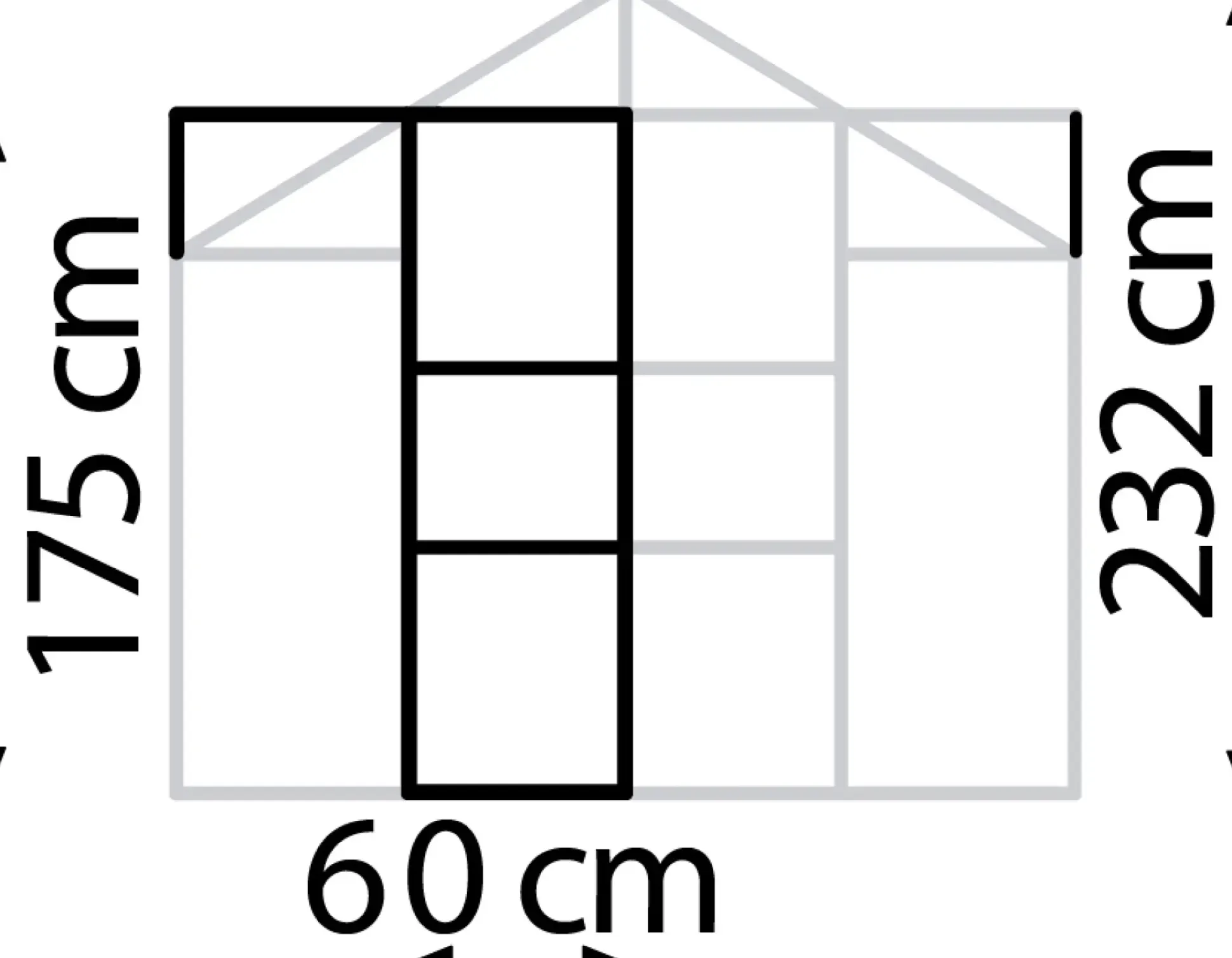Vitavia Türerweiterung Merkur 60 x 175 cm HPK