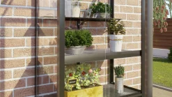 Vitavia Zusatzregal für Balkongewächshaus 79 x 40 cm schwarz
