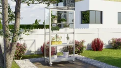 Vitavia Zusatzregal für Balkongewächshaus 79 x 40 cm silber