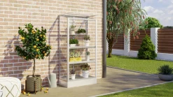 Vitavia Zusatzregal für Balkongewächshaus 79 x 40 cm silber