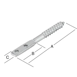 Vormann Flechtzaunbeschläge verzinkt 85 x 45 x 15 mm