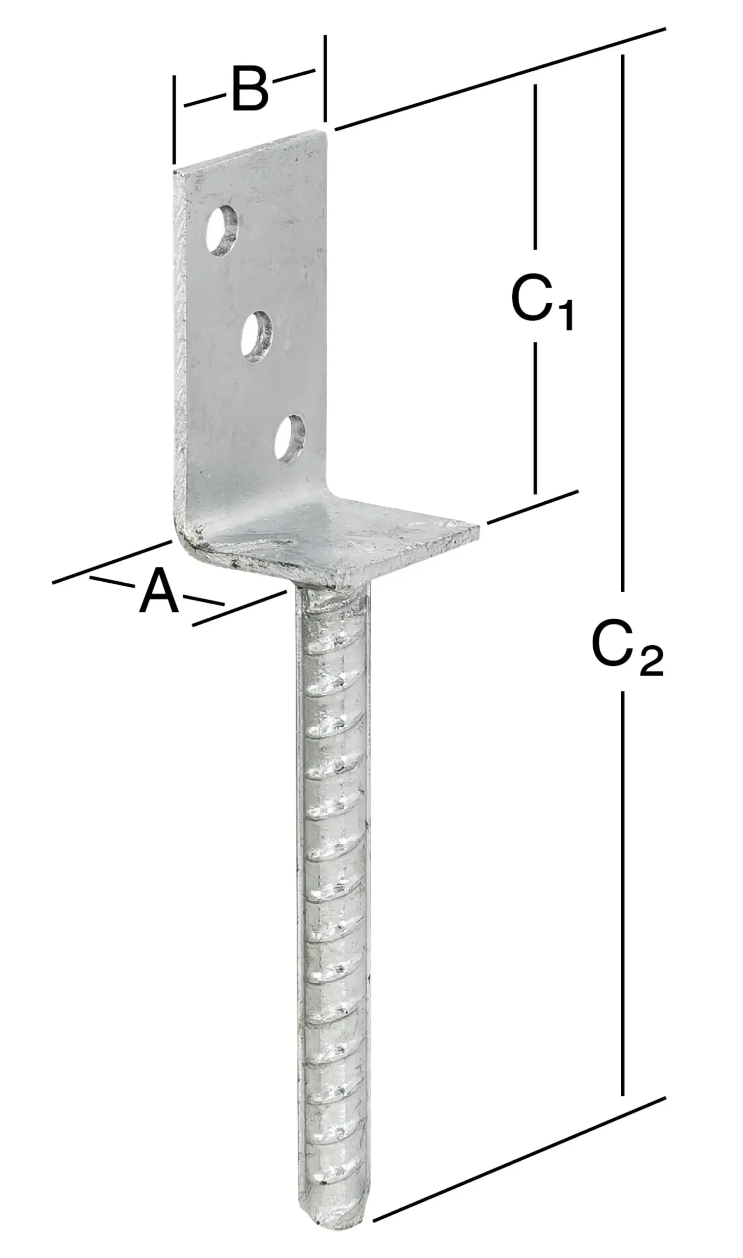 Vormann Leichte Stützenschuhe feuerverzinkt 40 x 50 x 80/230 mm