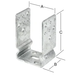 Vormann Schwere Stützenschuhe feuerverzinkt 81 x 60 x 125 mm